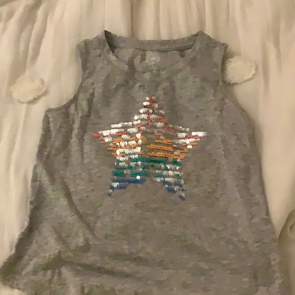 Gray Wonder Nation Kids Tank Top